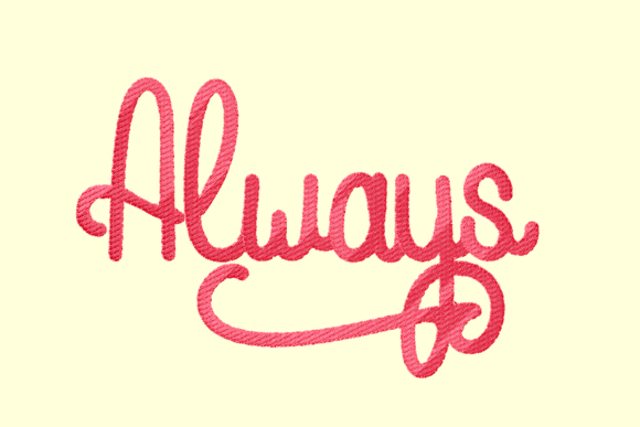 Always Lettering: A Versatile Embroidery Design for Seasonal Creations