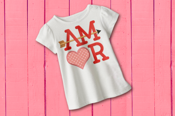 AMOR Con Corazón Y Flecha Applique Review for Craft Fairs