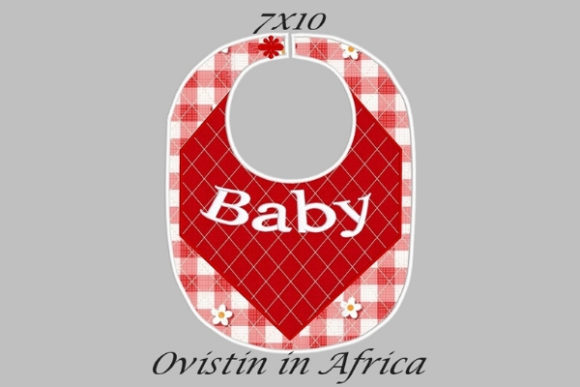 Baby Red Gingham Adorable Baby Bib Small Review