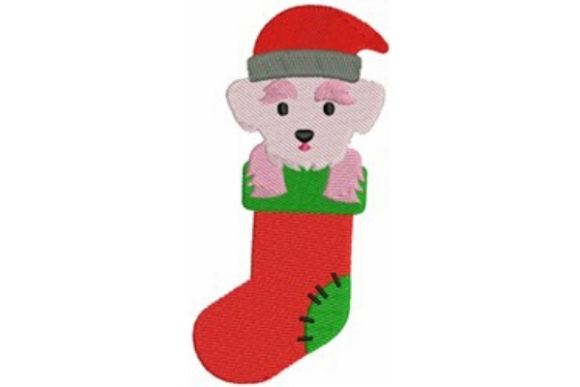 Christmas Maltese: A Festive Machine Embroidery Design Review