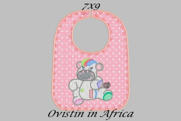 Cute Pink Baby Hippo Bib Small Review