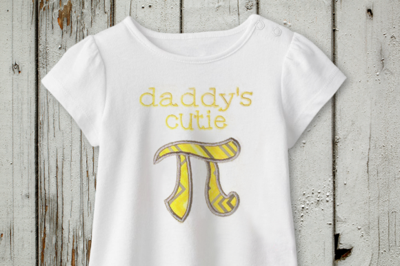 Daddy's Cutie Pi Symbol Applique Review for Seasonal Embroidery