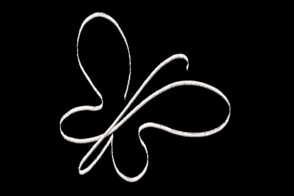Minimalistic One Line Butterfly Review for Seasonal Embroidery