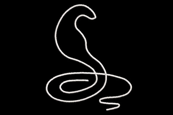 Minimalistic One Line Cobra Review for Seasonal Embroidery