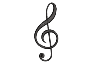 Musical Clef Embroidery Design Review for Craft Fairs