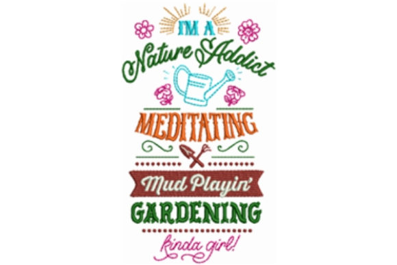 Nature Addict Embroidery Design Review for Small Business Merch