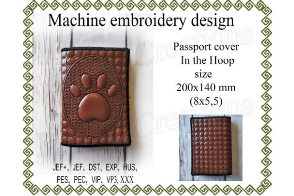 Passport Cover in the Hoop – Paw Design Review