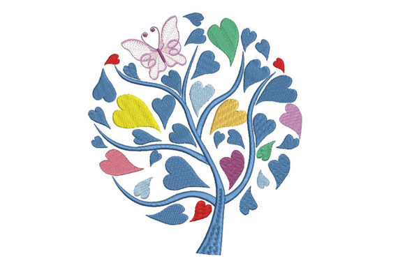 Tree with Heart Leaves Embroidery Review for Seasonal Use
