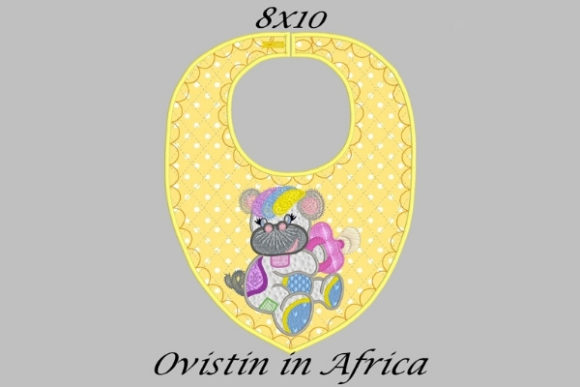 Yellow Baby Hippo Bib Review for Personalized Gift Embroidery