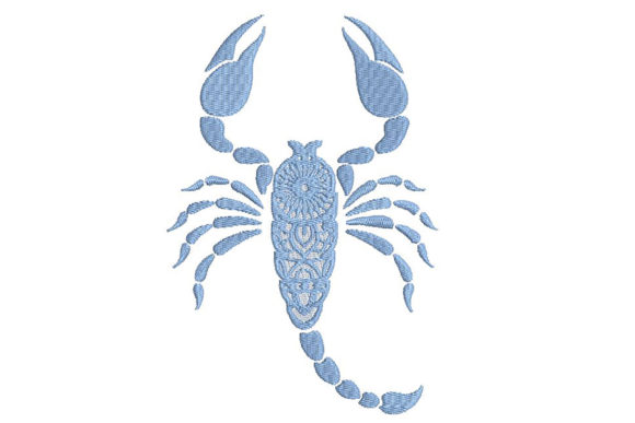 Zodiac Scorpion Mandala Style: A Delicate Embroidery Design for Meaningful Gifts